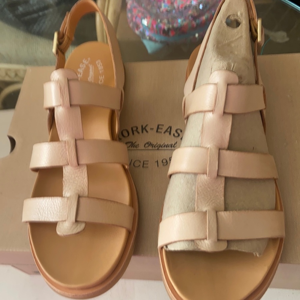 Kork Ease natural yoga leather sandals - Picture 2 of 12